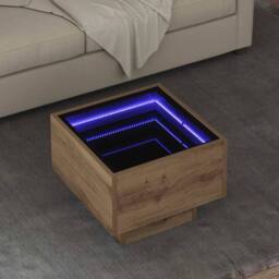 Berkfield Home Side Table Artisan oak 40 x 40 x 30 cm Engineered wood in Brown - thumbnail 2