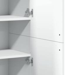 Berkfield Home Highboard White 80x35x180 cm Engineered Wood - Size: 80 x 35 x 180 cm - thumbnail 8