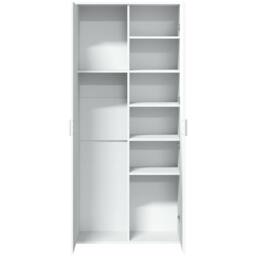 Berkfield Home Highboard White 80x35x180 cm Engineered Wood - Size: 80 x 35 x 180 cm - thumbnail 7