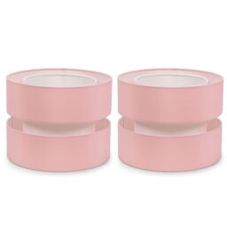 ValueLights Sophia Pair of Two Small 26cm Easy Fit Ceiling Lamp Shades with Bulbs in Dusty Pink - Size: 10 inches - thumbnail 2
