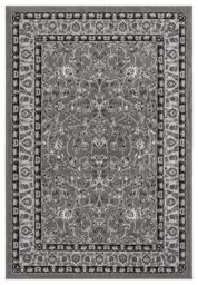 Desire Rugs Obsidian Modern Low Pile Area Rug - Classical Traditional Design in Grey - Size: 160 cm x 230 cm - thumbnail 2