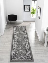 Desire Rugs Obsidian Modern Low Pile Area Rug - Classical Traditional Design in Grey - Size: 160 cm x 230 cm - thumbnail 6