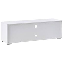 Wyld and Coco TV Stand - White MDF Cabinet with Metal Legs and Cable Management - thumbnail 6