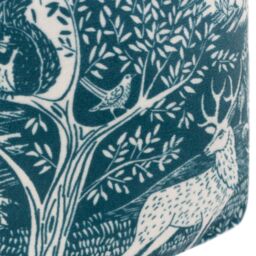 Furn Winter Woods Animal Velvet Door Stop in Midnight - thumbnail 3