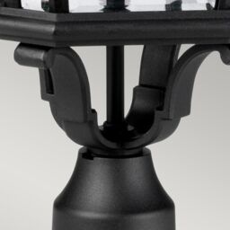 Netlighting Cotswold Lane 3 Light Large Outdoor Pedestal Light Black IP44 E14 - thumbnail 5