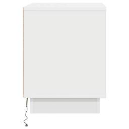 Berkfield Home Bedside Cabinets with LED Lights 2 pcs White 44x34, 5x45 cm - thumbnail 9