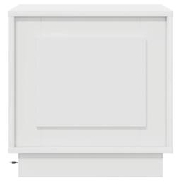 Berkfield Home Bedside Cabinets with LED Lights 2 pcs White 44x34, 5x45 cm - thumbnail 8