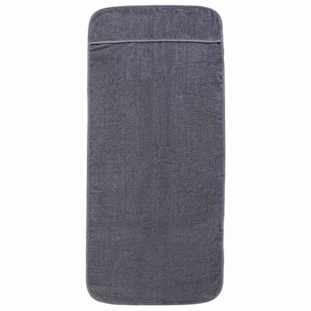 Berkfield Home Soft Beach Towels 2 pcs Anthracite 60x135 cm Fabric 400 GSM in Charcoal - image 1