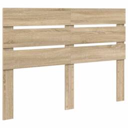 Berkfield Home Bed Frame with Headboard Sonoma 140 x 190 cm Solid Pine Wood in Brown - thumbnail 6