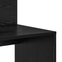 Berkfield Home Desk with Storage Black Oak 90x48x101.5 cm Engineered wood - thumbnail 7