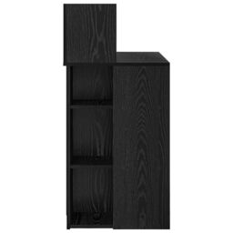 Berkfield Home Desk with Storage Black Oak 90x48x101.5 cm Engineered wood - thumbnail 5