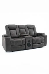 More4Homes Ashton Electric Recliner 2+3 Seater Sofa Set Technology Fabric With Speakers & Usb-C Charging in Grey - thumbnail 2
