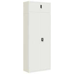 Berkfield Home File Cabinet White 90x40x240 cm Steel - Size: 90 x 40 x 240 cm
