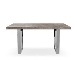 More4Homes Aria 4-6 Seater Dining Table w Chrome Legs in Grey - thumbnail 3