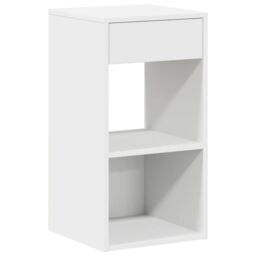 Berkfield Home Bedside Cabinets with Drawer 2 pcs White 35x34x66.5 cm - thumbnail 5