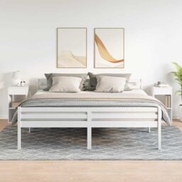 Berkfield Home Bedside Cabinets with Drawer 2 pcs White 35x34x66.5 cm - thumbnail 3