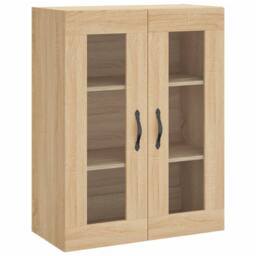 Berkfield Home Wall Mounted Cabinets 2 pcs Sonoma Oak Engineered Wood in Light Oak - thumbnail 5