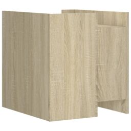 Berkfield Home Bedside Cabinet Sonoma Oak 45x50x50 cm Engineered Wood in Brown - Size: 45 x 50 x 50 cm - thumbnail 6