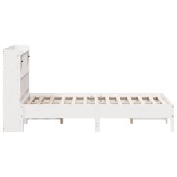 Berkfield Home Bookcase Bed without Mattress White 135x190 cm Double Solid Wood Pine - thumbnail 5