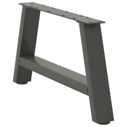 Berkfield Home Coffee Table Legs A-Shaped 2 pcs Anthracite¬†70x(30-31) cm Steel in Black - thumbnail 4