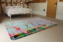 Benjamin Tate Design Red Tree In London Rug in Natural - Size: Large - thumbnail 3