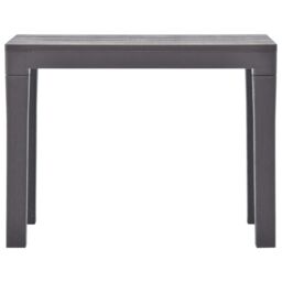 Berkfield Home Garden Benches 2 pcs Mocca Plastic in Grey - thumbnail 3