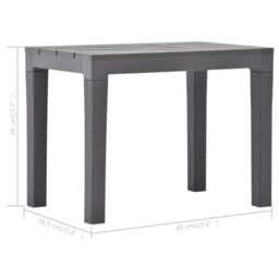 Berkfield Home Garden Benches 2 pcs Mocca Plastic in Grey - thumbnail 6