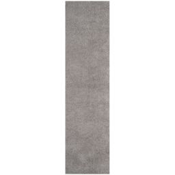 THE RUGS Grey Plain Soft High Pile Shaggy Rugs & Runners Living Room Bedroom - Size: 80 cm x 300 cm - thumbnail 8