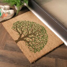 Artsy Mats Tree of Life Doormat (60 x 40cm) in Brown - Size: 40 cm x 60 cm - thumbnail 2