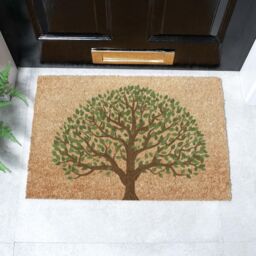 Artsy Mats Tree of Life Doormat (60 x 40cm) in Brown - Size: 40 cm x 60 cm - thumbnail 1