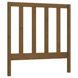 Berkfield Home Beautiful Bed Headboard Honey Brown 95x4x100 cm Solid Wood Pine - Size: 95 x 4 x 100 cm - thumbnail 3