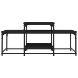 Berkfield Home Coffee Table Black 102x60x45 cm Engineered Wood - Size: 102 x 60 x 45 cm - thumbnail 4