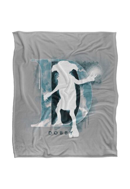 Warner Brothers Harry Potter Dobby Watercolor Blanket 152 x 127 cm in White - image 1