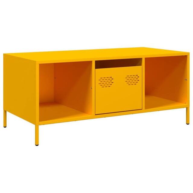 Berkfield Home Coffee Table Mustard Yellow 101.5x50x43.5 cm Cold-rolled Steel - image 1