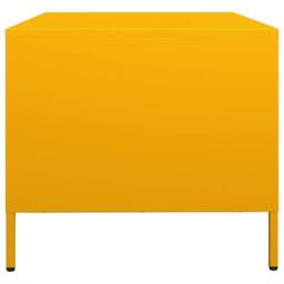 Berkfield Home Coffee Table Mustard Yellow 101.5x50x43.5 cm Cold-rolled Steel - thumbnail 6