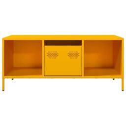 Berkfield Home Coffee Table Mustard Yellow 101.5x50x43.5 cm Cold-rolled Steel - thumbnail 4