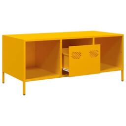 Berkfield Home Coffee Table Mustard Yellow 101.5x50x43.5 cm Cold-rolled Steel - thumbnail 5