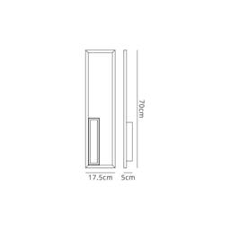 Netlighting Boutique Rectangle Wall Lamp Dimmable 40W LED 3000K 2250lm Black - thumbnail 5