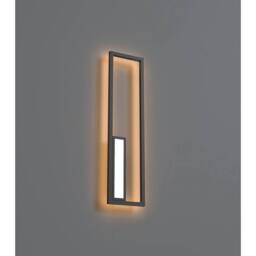 Netlighting Boutique Rectangle Wall Lamp Dimmable 40W LED 3000K 2250lm Black - thumbnail 2