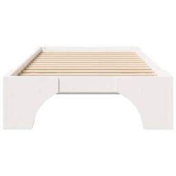 Berkfield Home Bed Frame White Wood 90 x 190 cm Minimalistic Bed Frame - thumbnail 5