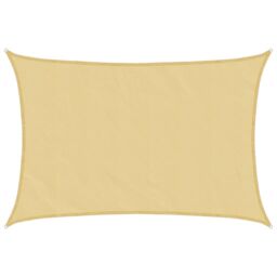 Berkfield Home Sun Shade Sail Sand 3.5x2.5 m 100% Polyester Oxford in Yellow - thumbnail 2