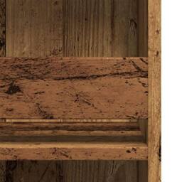 Berkfield Home Bar Table with Storage Rack Old Wood 102x50x103.5 cm in Brown - thumbnail 7