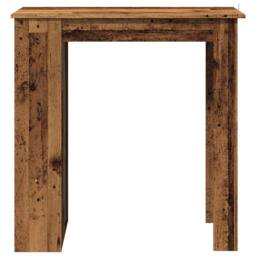 Berkfield Home Bar Table with Storage Rack Old Wood 102x50x103.5 cm in Brown - thumbnail 4