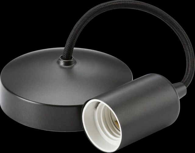 "Netlighting Knightsbridge 6"" E27 Contemporary Pendant Set Smoked Bronze 8270SB in Brown" - image 1
