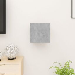 Berkfield Home Wall Mounted TV Cabinet Concrete Grey 30.5x30x30 cm - thumbnail 4