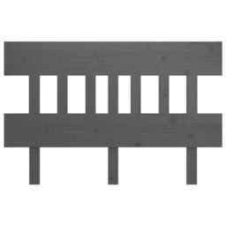 Berkfield Home Beautiful Bed Headboard Grey 203.5x3x81 cm Solid Wood Pine - thumbnail 1
