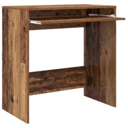 Berkfield Home Writing Desk Old wood Engineered wood Standard Storage in Brown - thumbnail 4