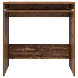 Berkfield Home Writing Desk Old wood Engineered wood Standard Storage in Brown - thumbnail 5