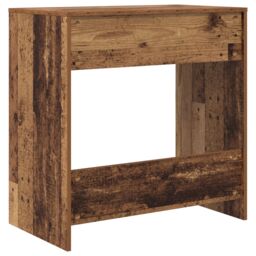 Berkfield Home Writing Desk Old wood Engineered wood Standard Storage in Brown - thumbnail 7