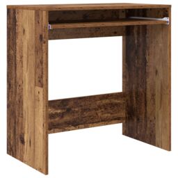 Berkfield Home Writing Desk Old wood Engineered wood Standard Storage in Brown - thumbnail 2